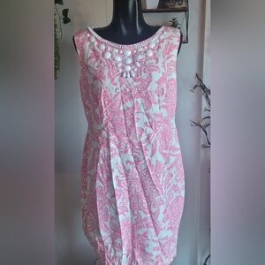 Jessica Howard pink paisley dress Sz.16